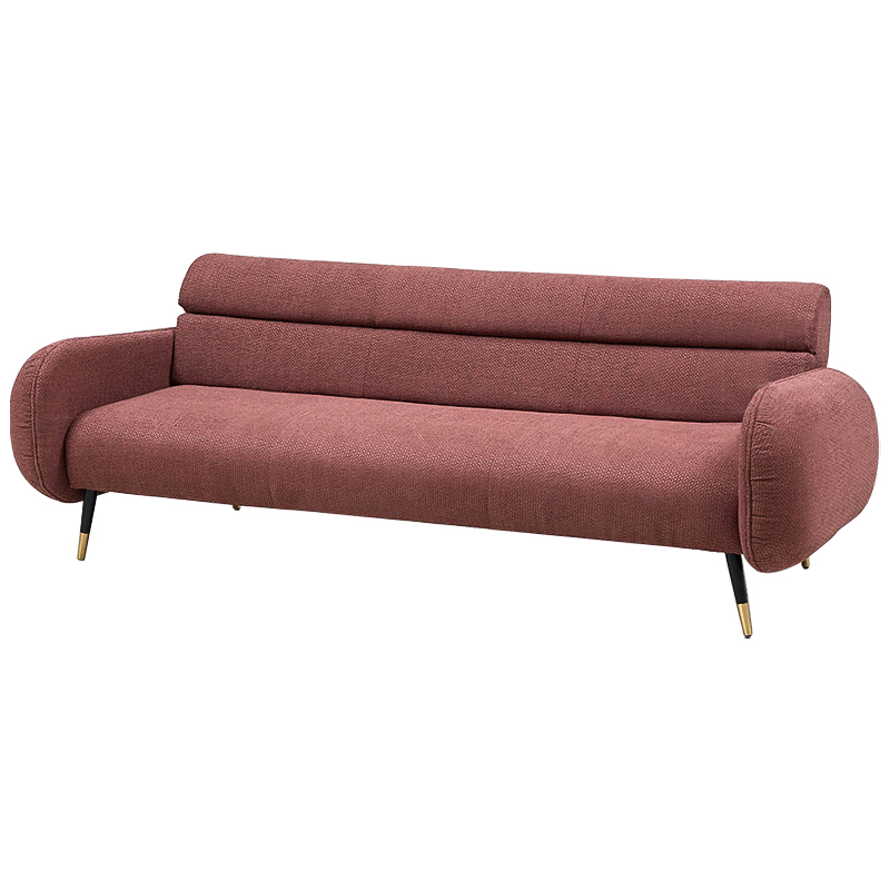 Диван Hebert Sofa Red L Красный Красный Черный Латунь Диван Hebert Sofa Red L Красный Красный Черный Латунь в Тюмени | Loft Concept