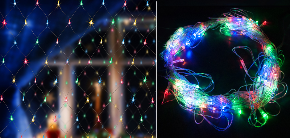 Гирлянда-Сетка Цветные светодиоды - Loft-Concept в Тюмени