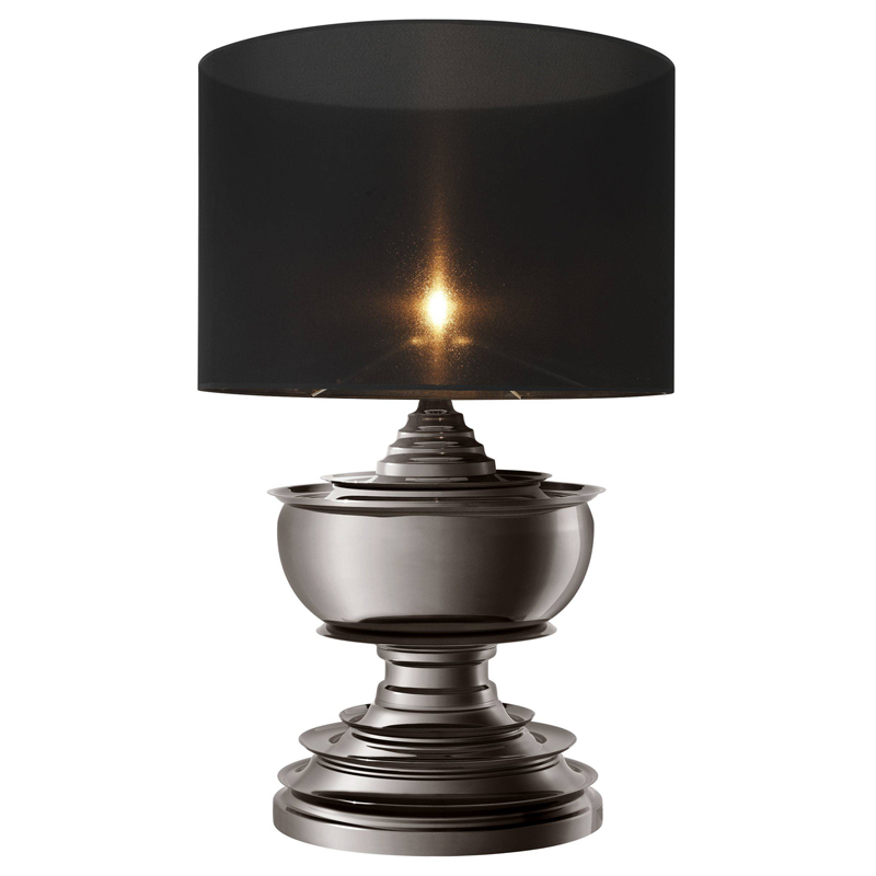 Настольная лампа Eichholtz Table Lamp Pagoda Black nickel Темный никель Черный Настольная лампа Eichholtz Table Lamp Pagoda Black nickel Темный никель Черный в Тюмени | Loft Concept