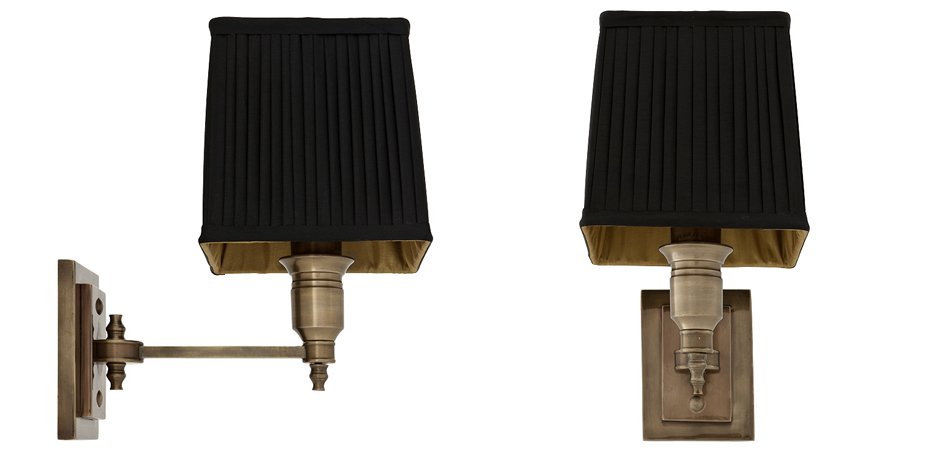 Бра Wall Lamp Lexington Single Brass+Black Бра Wall Lamp Lexington Single Brass+Black - Loft-Concept в Тюмени