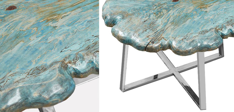 Приставной стол Melted Turquoise Приставной стол Melted Turquoise - Loft-Concept в Тюмени