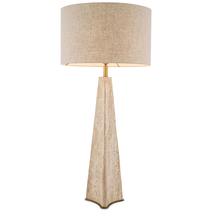 Настольная лампа Eichholtz Table Lamp Benson Бежевый Бежево-серый Латунь Настольная лампа Eichholtz Table Lamp Benson Бежевый Бежево-серый Латунь в Тюмени | Loft Concept