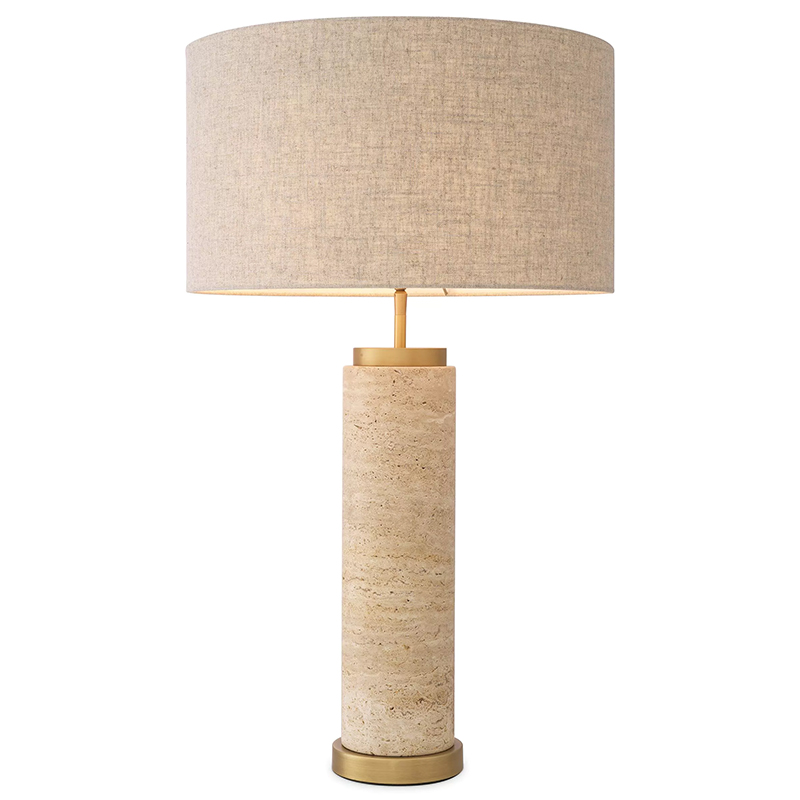 Настольная лампа Eichholtz Table Lamp Lxry Бежевый Бежево-серый Латунь Настольная лампа Eichholtz Table Lamp Lxry Бежевый Бежево-серый Латунь в Тюмени | Loft Concept