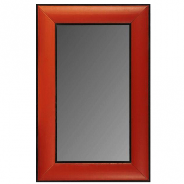 Зеркало настенное Leather Lux Mirror Square Red Красный Зеркало настенное Leather Lux Mirror Square Red Красный в Тюмени | Loft Concept