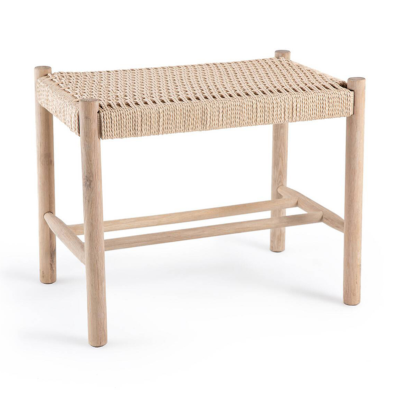 Банкетка Enzo Wicker Beige Banquet mini Бежевый Банкетка Enzo Wicker Beige Banquet mini Бежевый в Тюмени | Loft Concept