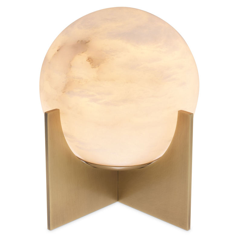 Настольная лампа Eichholtz Table Lamp Scorpios S Латунь Античная полированная Белый Настольная лампа Eichholtz Table Lamp Scorpios S Латунь Античная полированная Белый в Тюмени | Loft Concept