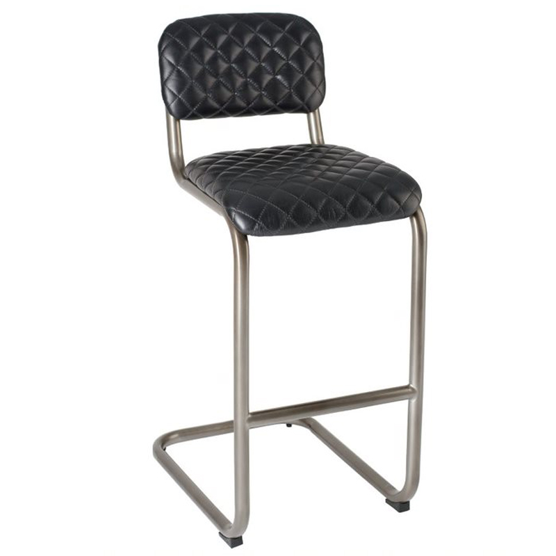 Барный стул Lavor Bar stool leather Черный Барный стул Lavor Bar stool leather Черный в Тюмени | Loft Concept