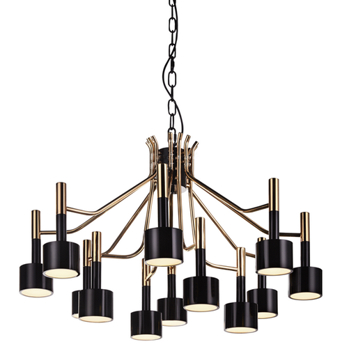 Люстра Delightfull Ella Suspension Selightfull Глянцевое золото Черный Белый Люстра Delightfull Ella Suspension Selightfull Глянцевое золото Черный Белый в Тюмени | Loft Concept