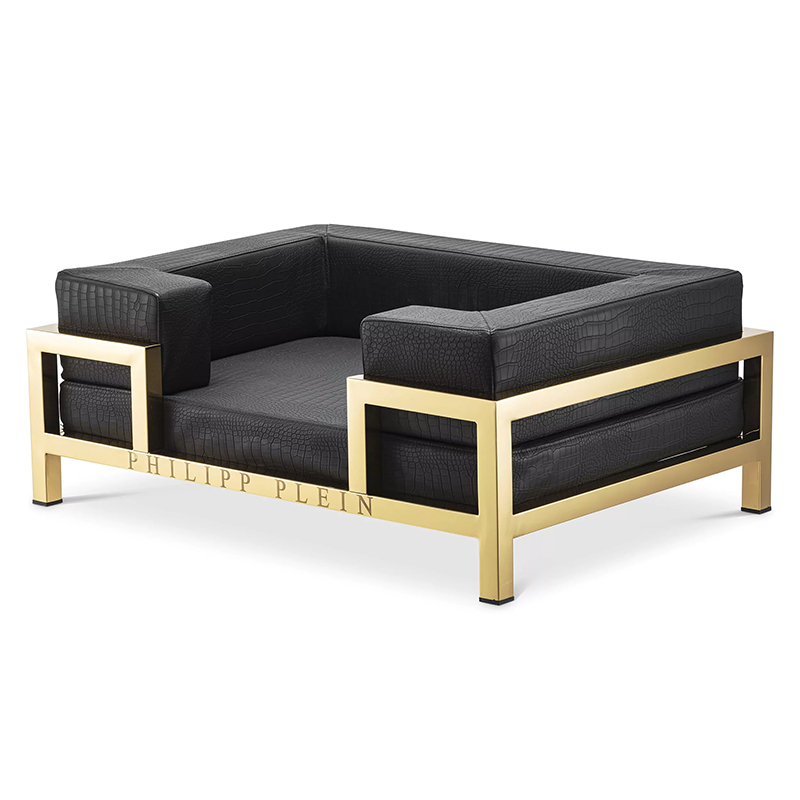 Лежанка для домашних животных Dogbed High Conic Limited L Gold Черный Золотой Лежанка для домашних животных Dogbed High Conic Limited L Gold Черный Золотой в Тюмени | Loft Concept
