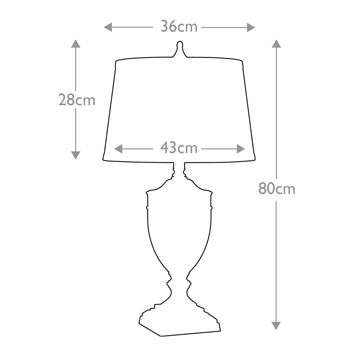 Настольная лампа со тканевым абажуром и прозрачным ребристым стеклянным основанием Quoizel в Тюмени