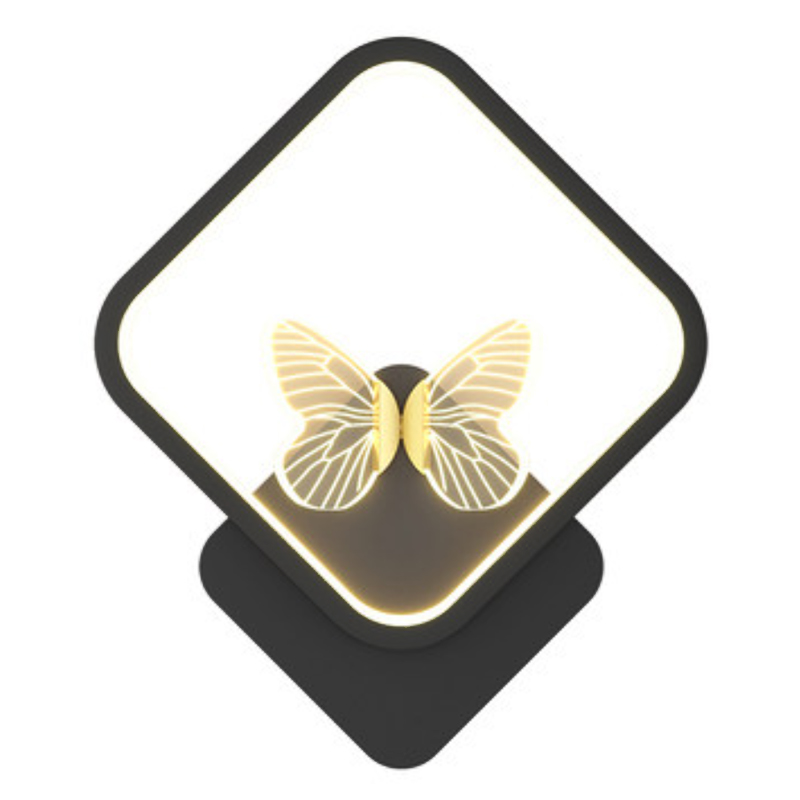 Бра Butterfly Black Rhombus Wall Lamp Прозрачный Черный Бра Butterfly Black Rhombus Wall Lamp Прозрачный Черный в Тюмени | Loft Concept