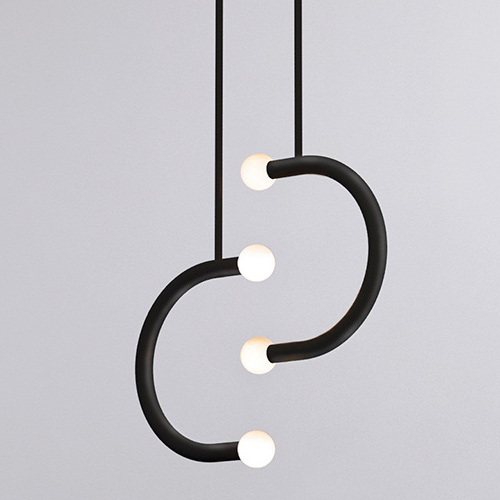 Подвесной светильник Bower Studios Double Pendant C Lights Черный Подвесной светильник Bower Studios Double Pendant C Lights Черный в Тюмени | Loft Concept