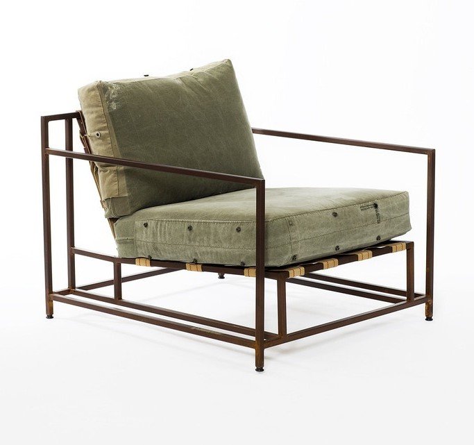 Кресло Inheritance Armchair Olive Military Fabric Оливковый Кресло Inheritance Armchair Olive Military Fabric Оливковый в Тюмени | Loft Concept