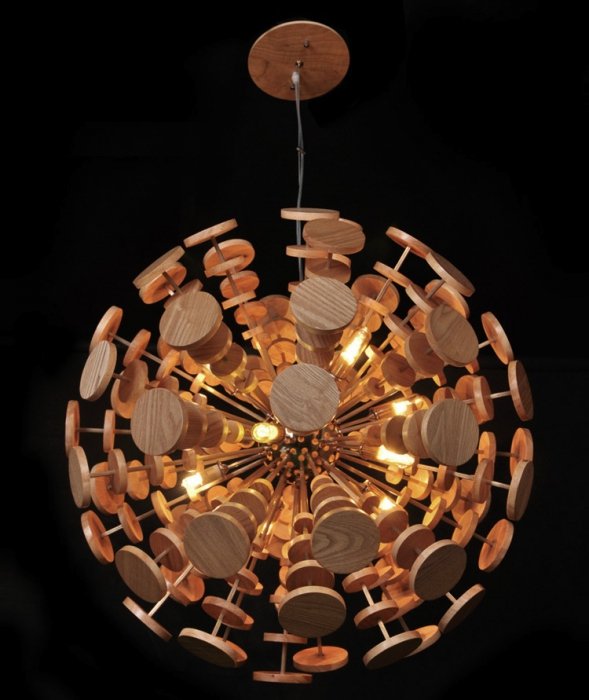 Люстра Wooden Glowworm Sphere Люстра Wooden Glowworm Sphere в Тюмени | Loft Concept