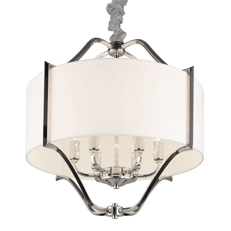 Люстра Mandeville Chandelier Белый Хром Люстра Mandeville Chandelier Белый Хром в Тюмени | Loft Concept
