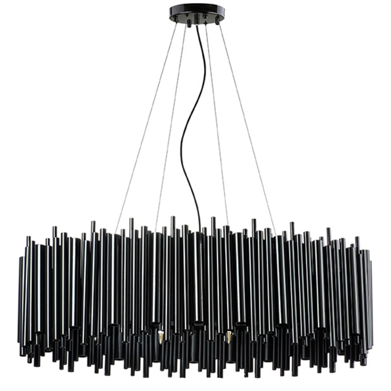 Люстра Delightfull Brubeck Chandelier Black Oval Люстра Delightfull Brubeck Chandelier Black Oval в Тюмени | Loft Concept