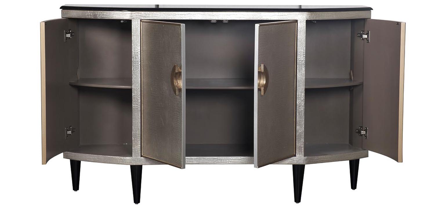 Комод с гранитной столешницей Renold silver Серебристый - фото