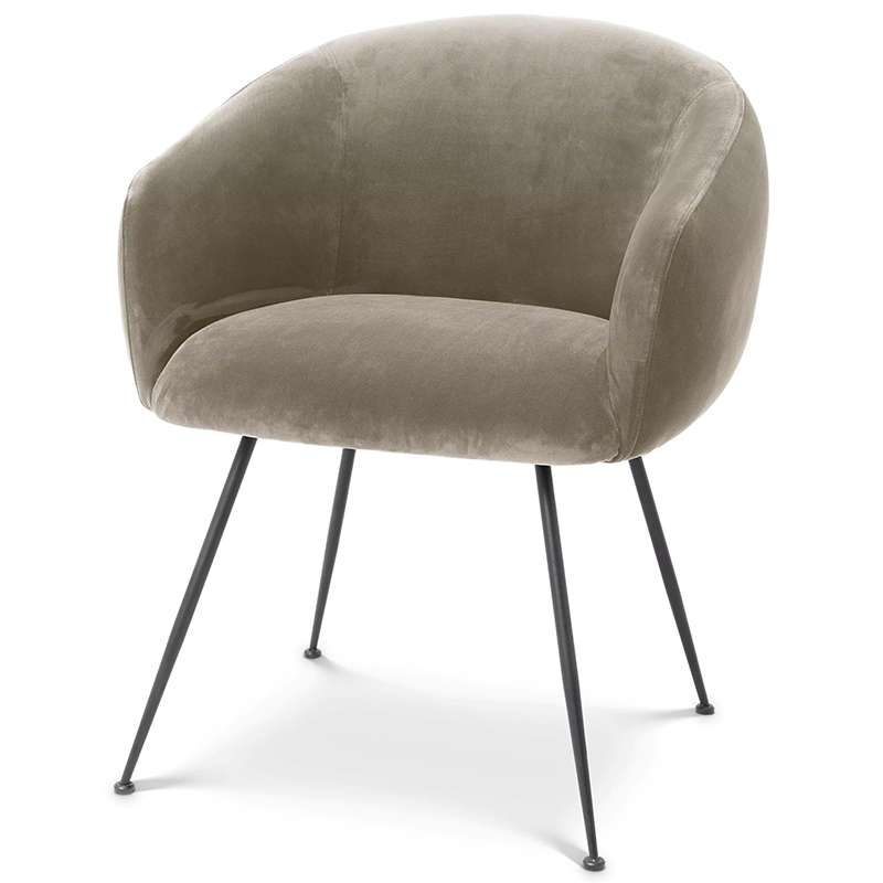 Стул Eichholtz Dining Chair Elbury Beige Бежевый Черный Стул Eichholtz Dining Chair Elbury Beige Бежевый Черный в Тюмени | Loft Concept