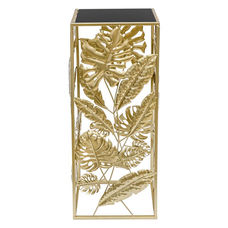 Подставка Tropical Gold Leaves Stand S Золотой Черный Подставка Tropical Gold Leaves Stand S Золотой Черный в Тюмени | Loft Concept