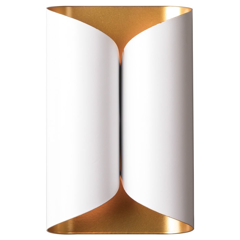 Бра White and Brass Roll Белый Латунь Бра White and Brass Roll Белый Латунь в Тюмени | Loft Concept