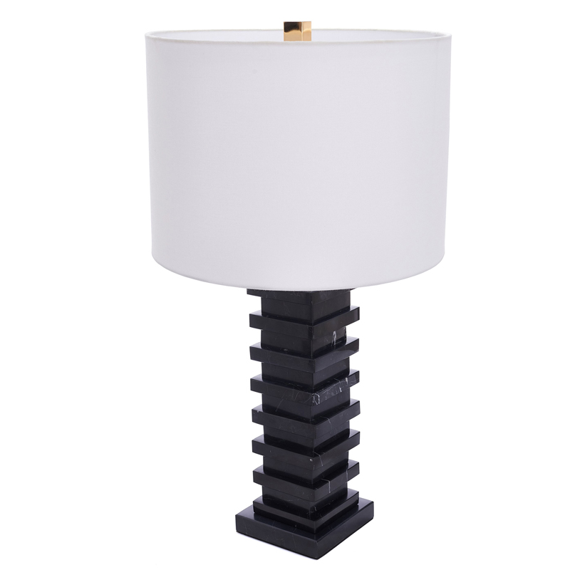 Настольная лампа Iobhar Marble Table lamp Черный Белый Настольная лампа Iobhar Marble Table lamp Черный Белый в Тюмени | Loft Concept