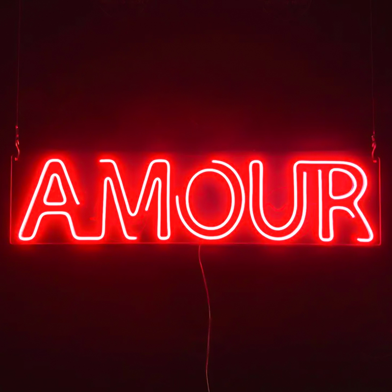 Неоновая настенная лампа Amour Neon Wall Lamp Прозрачный Красный Неоновая настенная лампа Amour Neon Wall Lamp Прозрачный Красный в Тюмени | Loft Concept