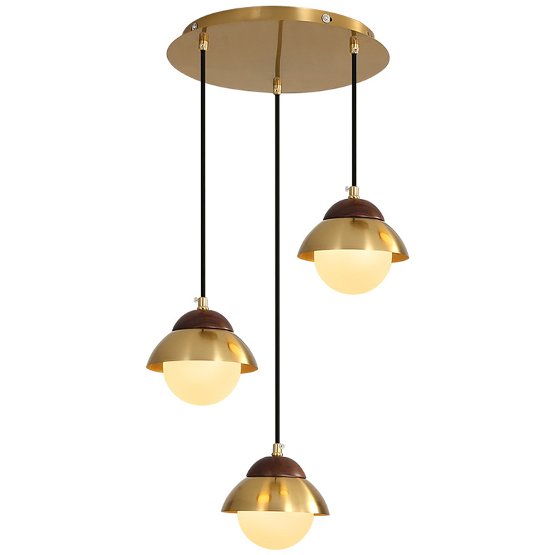 Люстра Roch Wooden Eco Light Chandelier Латунь Коричневый Белый Люстра Roch Wooden Eco Light Chandelier Латунь Коричневый Белый в Тюмени | Loft Concept