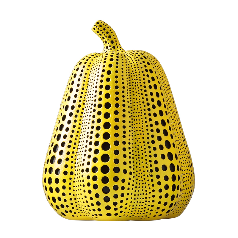 Статуэтка тыквы Kusama Yayoi I Желтый Черный Статуэтка тыквы Kusama Yayoi I Желтый Черный в Тюмени | Loft Concept
