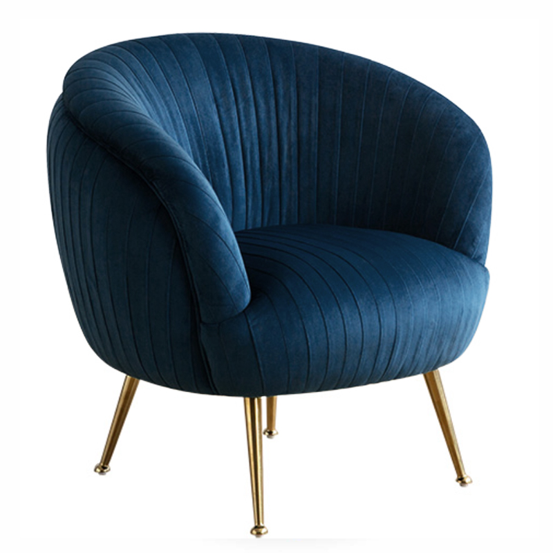 Кресло SOUFFLE CHAIR B Синий Глянцевое золото Кресло SOUFFLE CHAIR B Синий Глянцевое золото в Тюмени | Loft Concept