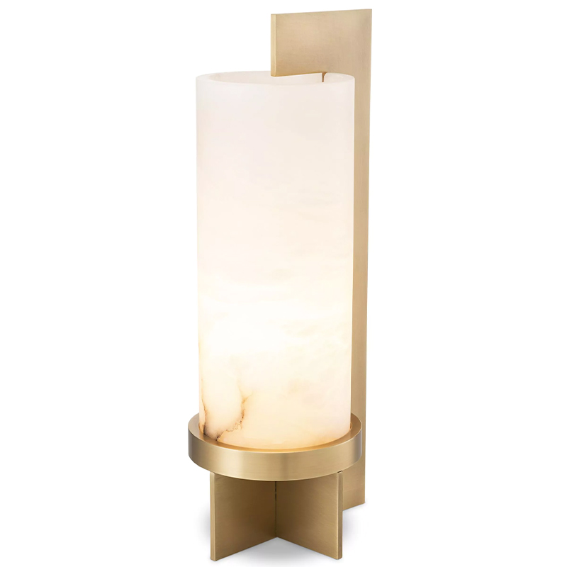 Настольная лампа Eichholtz Table Lamp Atilla Латунь Белый Настольная лампа Eichholtz Table Lamp Atilla Латунь Белый в Тюмени | Loft Concept