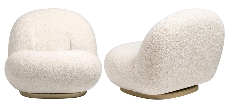 Кресло Pacha lounge chair ivory Кресло Pacha lounge chair ivory - Loft-Concept в Тюмени