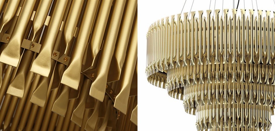 Люстра MATHENY CHANDELIER 5 SUSPENSION by DELIGHTFULL Gold Люстра MATHENY CHANDELIER 5 SUSPENSION by DELIGHTFULL Gold - Loft-Concept в Тюмени