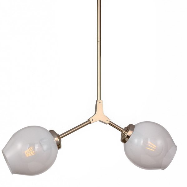 Люстра Branching Bubble Chandelier 2 Milk Прозрачный белый Золотой Люстра Branching Bubble Chandelier 2 Milk Прозрачный белый Золотой в Тюмени | Loft Concept