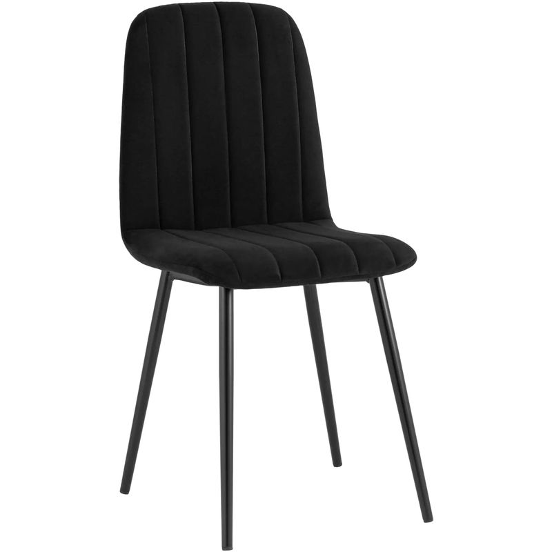 Стул Easy Chair Велюр Черный цвет Черный Стул Easy Chair Велюр Черный цвет Черный в Тюмени | Loft Concept