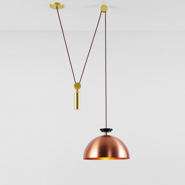 Подвесной светильник Shape up Pendant Hemisphere Copper Латунь Медь Подвесной светильник Shape up Pendant Hemisphere Copper Латунь Медь в Тюмени | Loft Concept