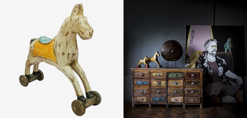 Статуэтка Wooden Horse Статуэтка Wooden Horse - Loft-Concept в Тюмени
