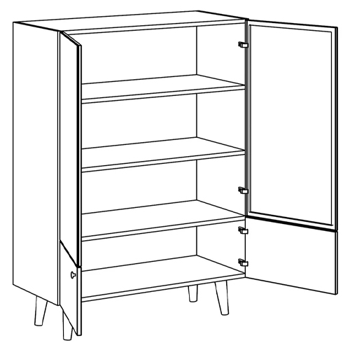 Витрина с изображением на дверцах Elise Cupboard Витрина с изображением на дверцах Elise Cupboard в Тюмени