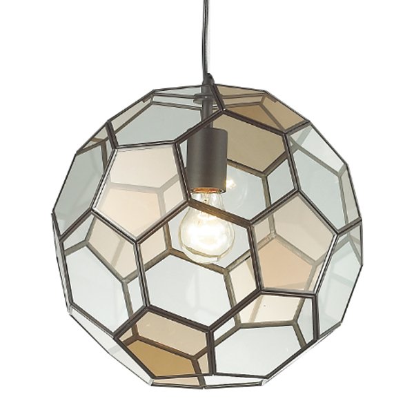 Подвесной светильник Glass & Metal Cage Pendant Globe Multi Прозрачное Стекло Янтарь (Amber) Черный Подвесной светильник Glass & Metal Cage Pendant Globe Multi Прозрачное Стекло Янтарь (Amber) Черный в Тюмени | Loft Concept
