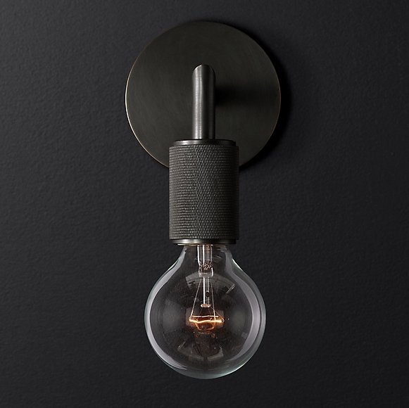 Бра RH Utilitaire Single Sconce Black Темная бронза Бра RH Utilitaire Single Sconce Black Темная бронза в Тюмени | Loft Concept