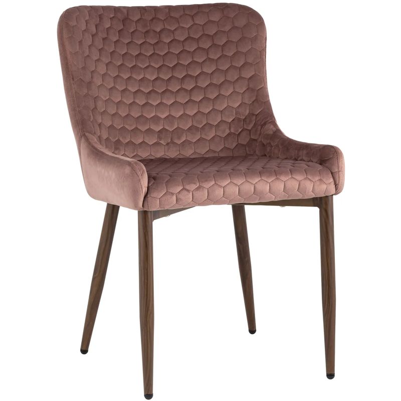 Стул Stitch Honey Chair Пыльно-Розовый Велюр Розовый пастельный Коричневый Стул Stitch Honey Chair Пыльно-Розовый Велюр Розовый пастельный Коричневый в Тюмени | Loft Concept