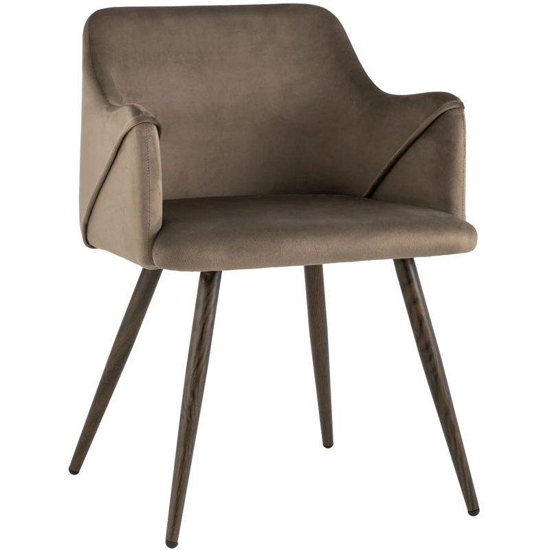 Стул Monarch Chair Коричневый Велюр Коричневый Стул Monarch Chair Коричневый Велюр Коричневый в Тюмени | Loft Concept
