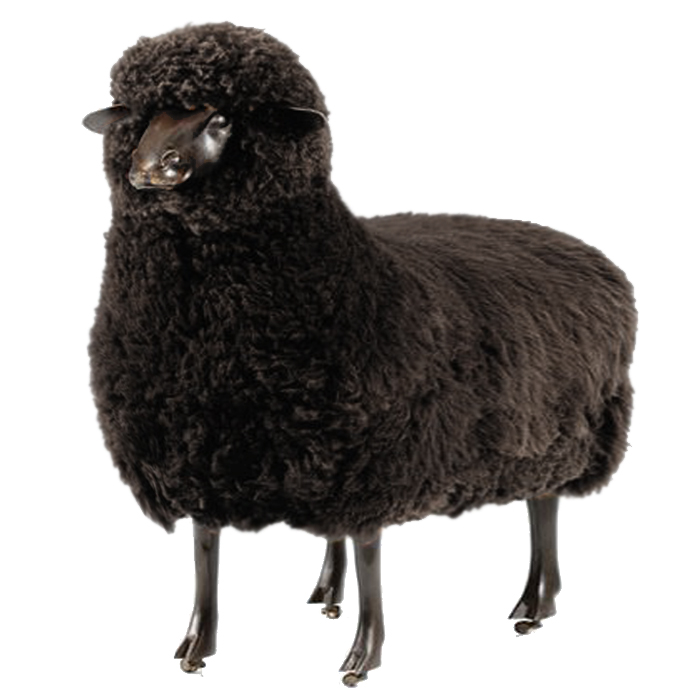 Пуф FRANCOIS-XAVIER LALANNE black Черный Графит Пуф FRANCOIS-XAVIER LALANNE black Черный Графит в Тюмени | Loft Concept