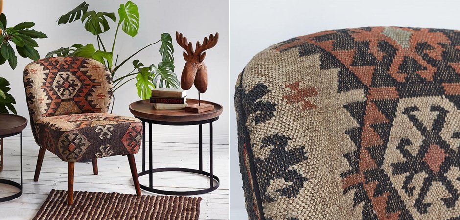 Кресло KELIM Brown Chair Кресло KELIM Brown Chair - Loft-Concept в Тюмени