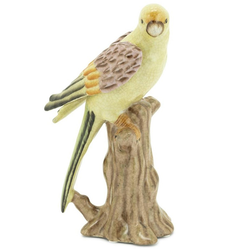 Статуэтка Parrot With Trunk Left Мульти Желтый Коричневый Статуэтка Parrot With Trunk Left Мульти Желтый Коричневый в Тюмени | Loft Concept