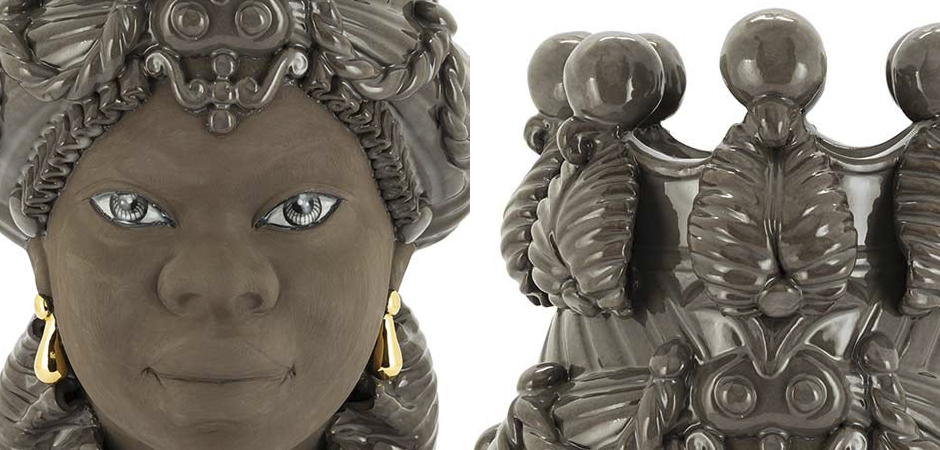 Ваза VASE MORO BIG LADY BLACK MUD Ваза VASE MORO BIG LADY BLACK MUD - Loft-Concept в Тюмени