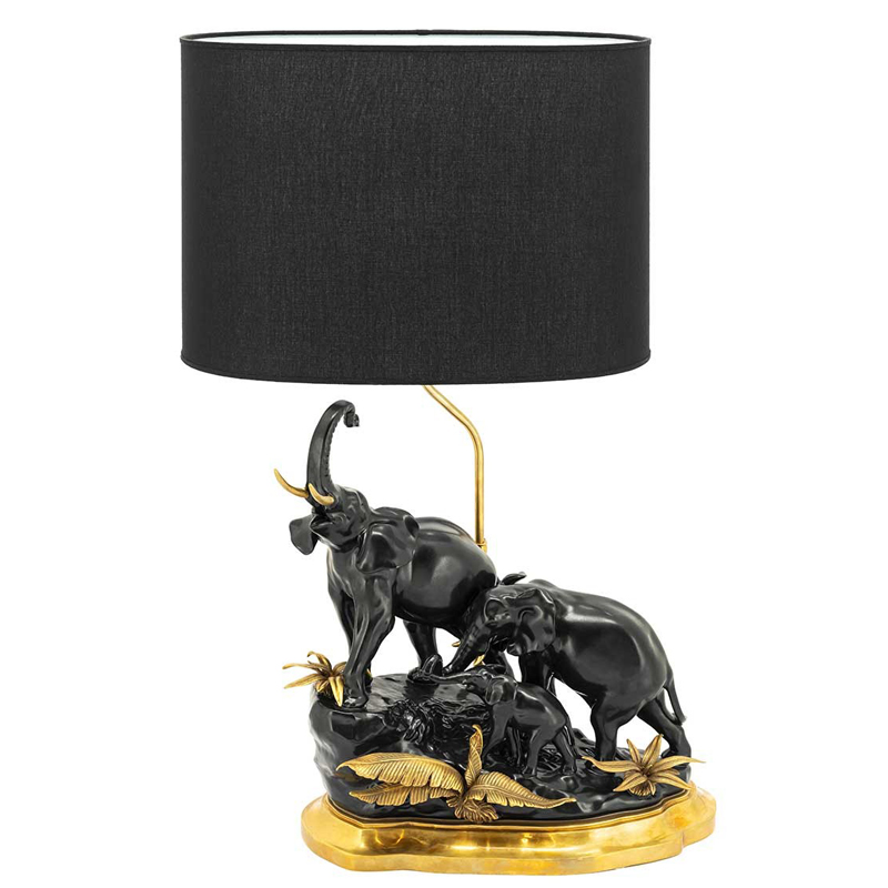 Настольная лампа ABHIKA TABLE LAMP ELEPHANT Черный Золотой Настольная лампа ABHIKA TABLE LAMP ELEPHANT Черный Золотой в Тюмени | Loft Concept