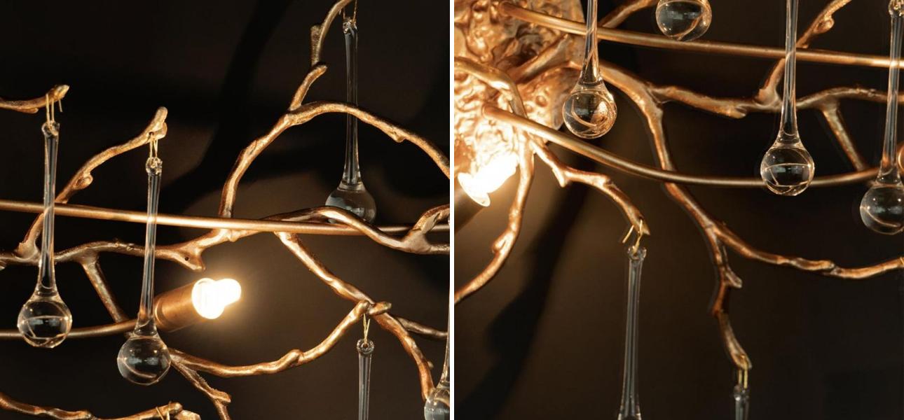 Бра Crystal Drops Gold 6 ламп - фото №4