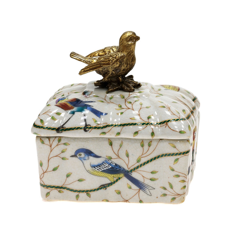 Шкатулка Bronze and Color Birds Box Square Мульти Бронза Шкатулка Bronze and Color Birds Box Square Мульти Бронза в Тюмени | Loft Concept