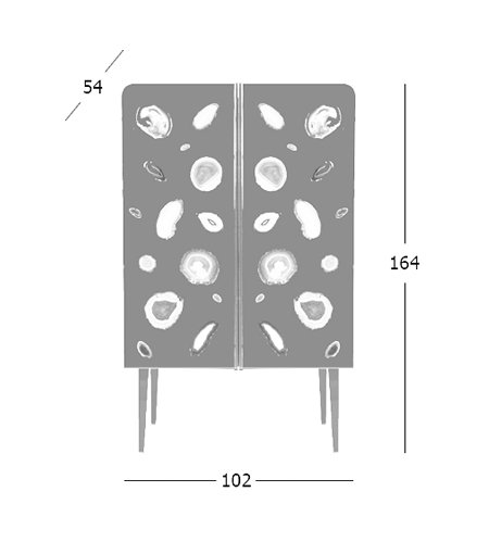 Patrick Naggar Gem Cabinet шкаф украшенный агатами Patrick Naggar Gem Cabinet шкаф украшенный агатами в Тюмени