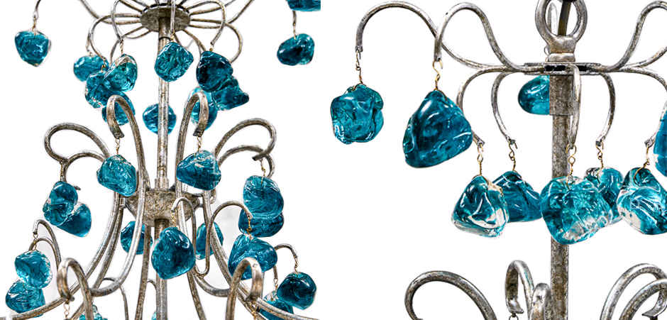 Люстра Crystal Blue Cupertino Chandelier Люстра Crystal Blue Cupertino Chandelier - Loft-Concept в Тюмени
